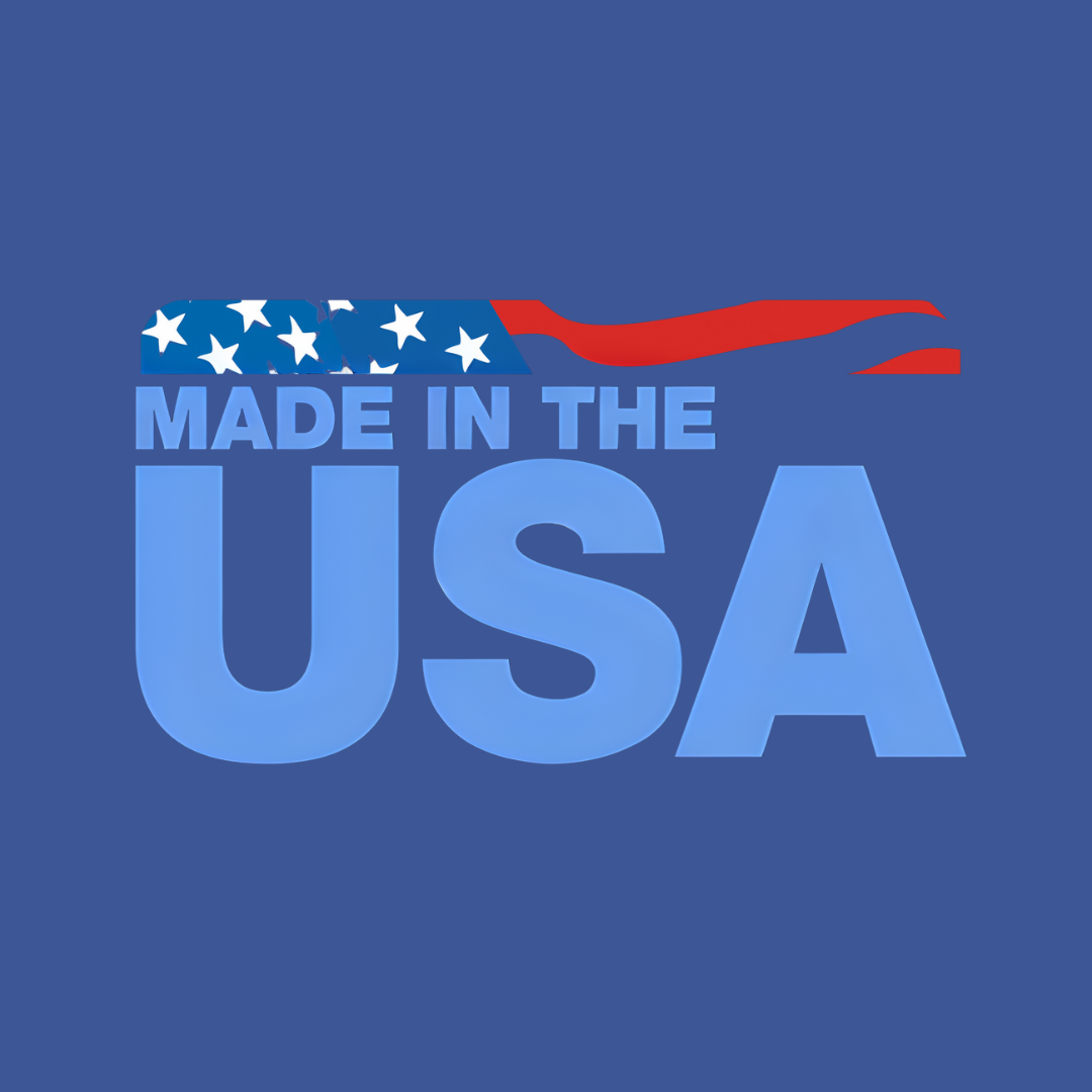 Made in the USA icon to emphasize where the game was produced here and encourage people to buy American.
